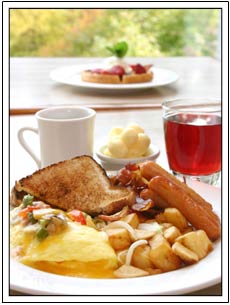 Gourmet breakfasts delivered to your oceanfront suite