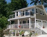 Personal fitness center beneath the Island View Cottage